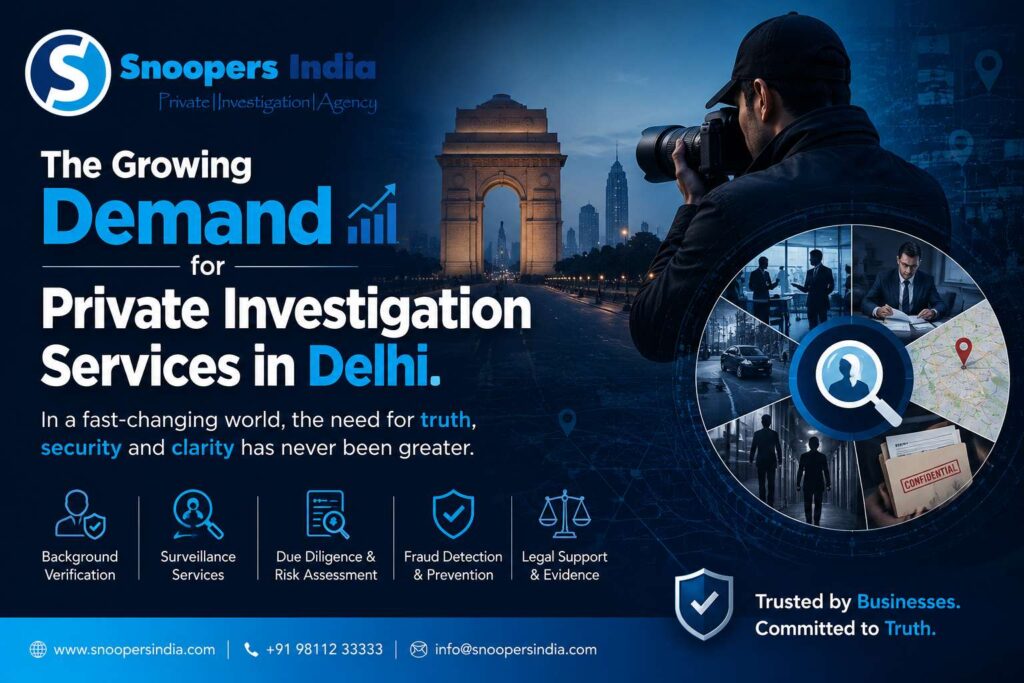The Growing Demand for Private Investigation Services in Delhi